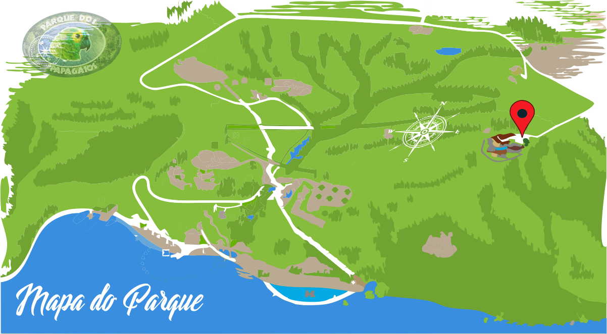 Parque dos Papagaios Mapa